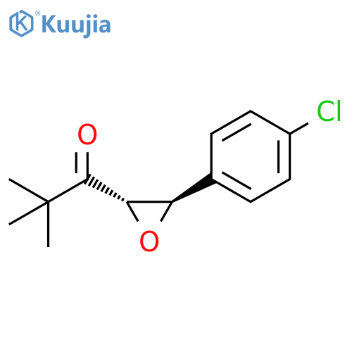 1-Propanone, 1-[3-(4-chlorophenyl)oxiranyl]-2,2-dimethyl-, trans- structure