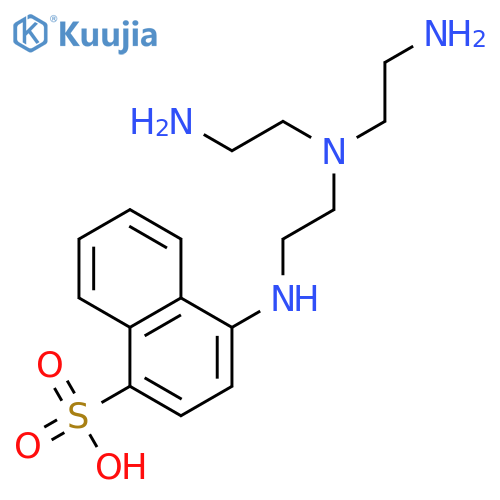 1-Naphthalenesulfonic acid, 4-[[2-[bis(2-aminoethyl)amino]ethyl]amino]- structure