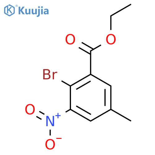 Ethyl 2-bromo-5-methyl-3-nitrobenzoate structure
