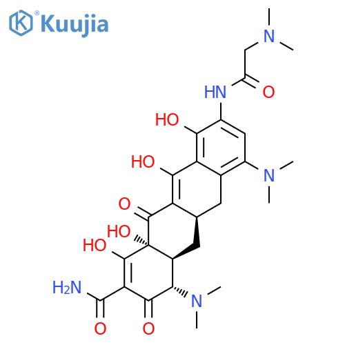 2-Naphthacenecarboxamide,4,7-bis(dimethylamino)-9-[[2-(dimethylamino)acetyl]amino]-1,4,4a,5,5a,6,11,12a-octahydro-3,10,12,12a-tetrahydroxy-1,11-dioxo-,(4S,4aS,5aR,12aS)- structure
