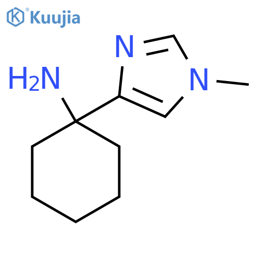 1-(1-methyl-1H-imidazol-4-yl)cyclohexan-1-amine structure