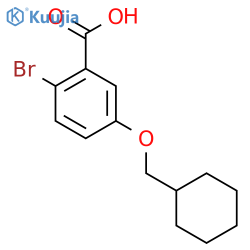 2-Bromo-5-(cyclohexylmethoxy)benzoic acid structure