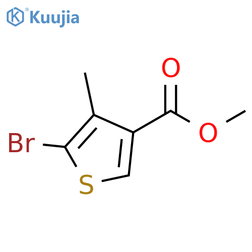 methyl 5-bromo-4-methylthiophene-3-carboxylate structure