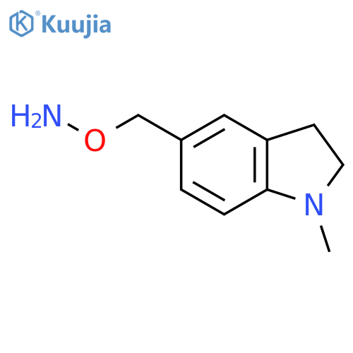 O-(1-methyl-2,3-dihydro-1H-indol-5-yl)methylhydroxylamine structure