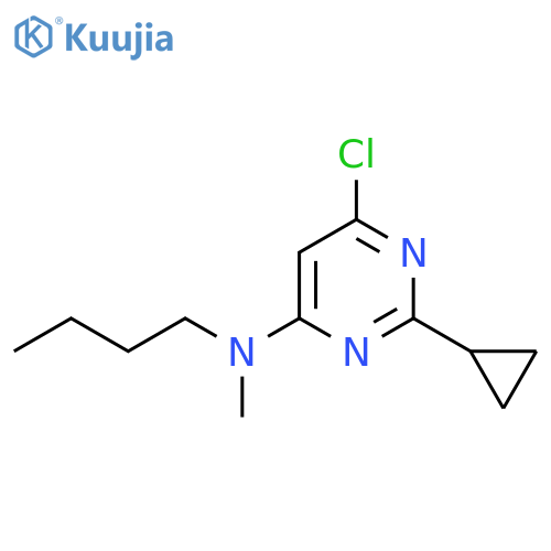 N-Butyl-6-chloro-2-cyclopropyl-N-methylpyrimidin-4-amine structure
