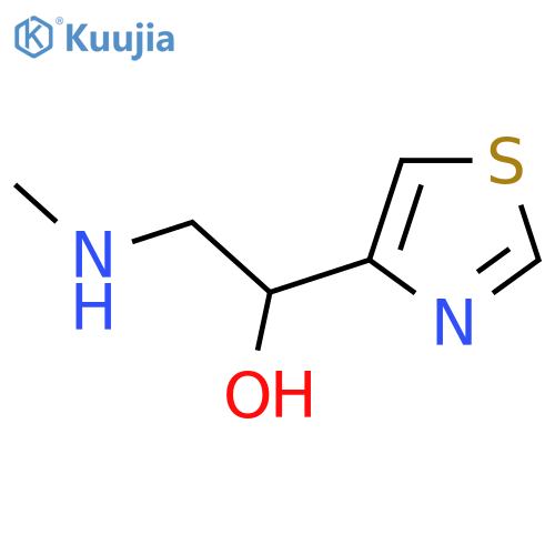 2-(methylamino)-1-(1,3-thiazol-4-yl)ethan-1-ol structure