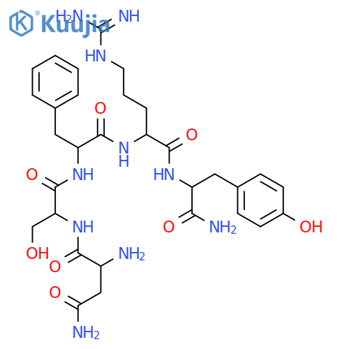 L-Tyrosinamide,L-asparaginyl-L-seryl-L-phenylalanyl-L-arginyl- (9CI) structure