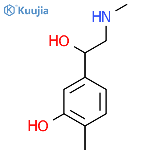 5-1-hydroxy-2-(methylamino)ethyl-2-methylphenol structure