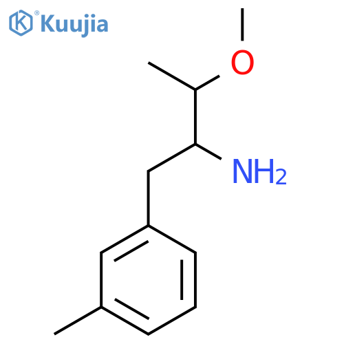 3-Methoxy-1-(3-methylphenyl)butan-2-amine structure