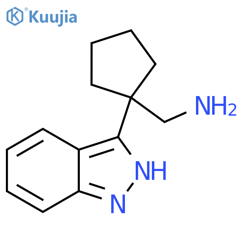 1-(1H-indazol-3-yl)cyclopentylmethanamine structure