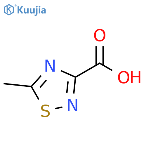1,2,4-Thiadiazole-3-carboxylic acid, 5-methyl- structure