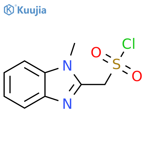 (1-methyl-1H-1,3-benzodiazol-2-yl)methanesulfonyl chloride structure