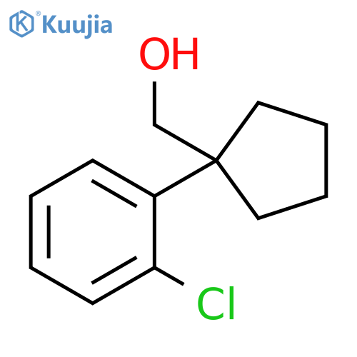 1-(2-chlorophenyl)cyclopentylmethanol structure