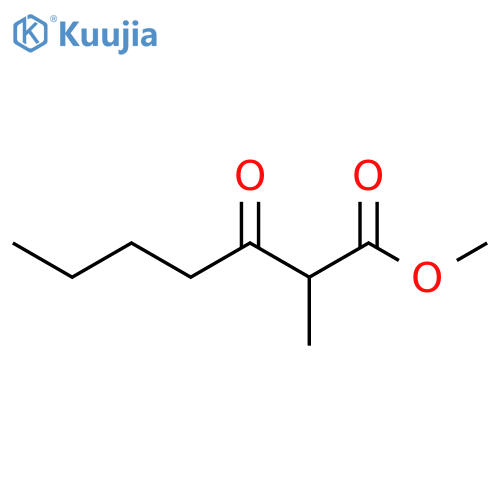 methyl 2-methyl-3-oxoheptanoate structure
