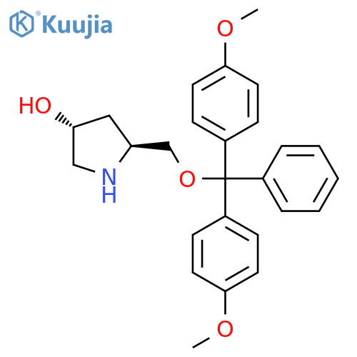 (3R,5S)-5-{[Bis(4-methoxyphenyl)(phenyl)methoxy]methyl}pyrrolidin-3-ol structure