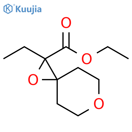 Ethyl 2-ethyl-1,6-dioxaspiro[2.5]octane-2-carboxylate structure