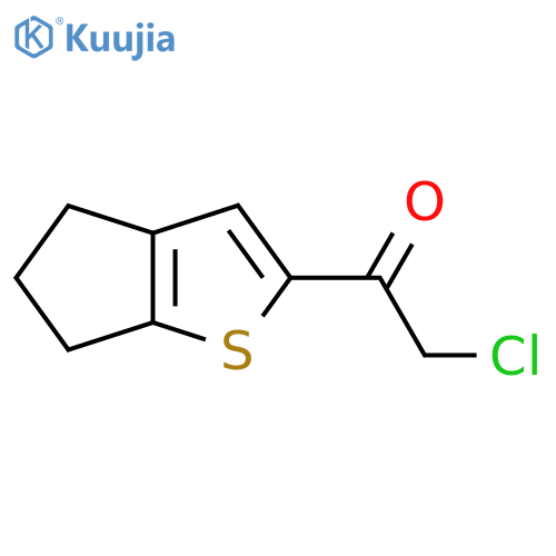2-chloro-1-{4H,5H,6H-cyclopentabthiophen-2-yl}ethan-1-one structure