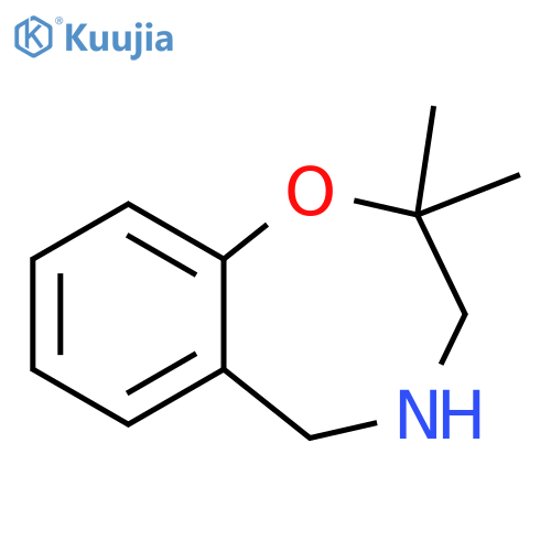 2,2-dimethyl-2,3,4,5-tetrahydro-1,4-benzoxazepine structure