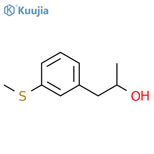 1-3-(methylsulfanyl)phenylpropan-2-ol structure