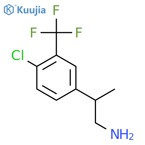 2-4-chloro-3-(trifluoromethyl)phenylpropan-1-amine structure