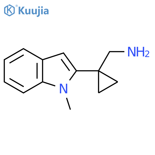1-(1-methyl-1H-indol-2-yl)cyclopropylmethanamine structure