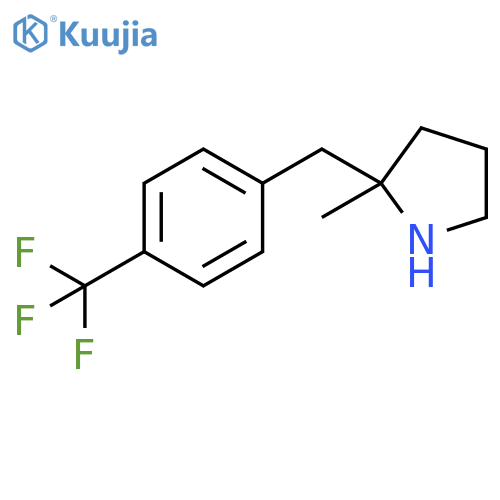 2-methyl-2-{4-(trifluoromethyl)phenylmethyl}pyrrolidine structure