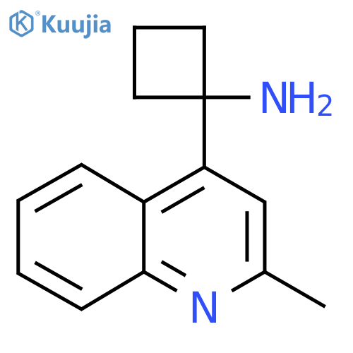 1-(2-methylquinolin-4-yl)cyclobutan-1-amine structure