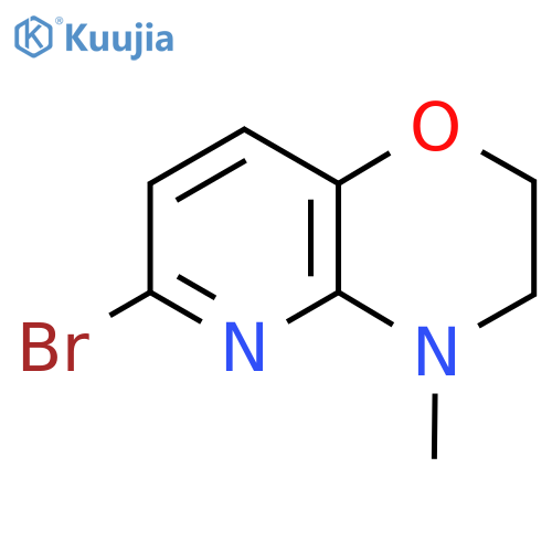 6-Bromo-4-methyl-3,4-dihydro-2H-pyrido[3,2-b][1,4]oxazine structure
