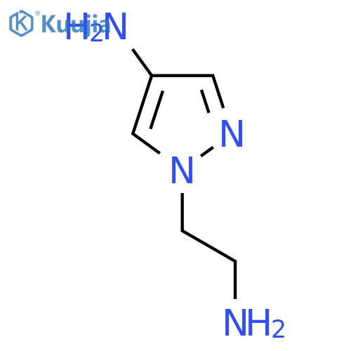 1-(2-aminoethyl)-1H-pyrazol-4-amine structure