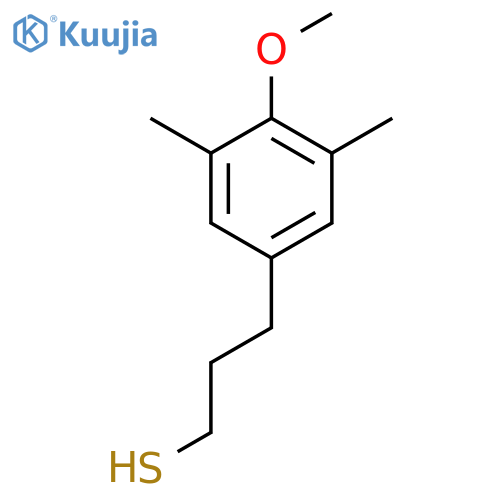 3-(4-methoxy-3,5-dimethylphenyl)propane-1-thiol structure