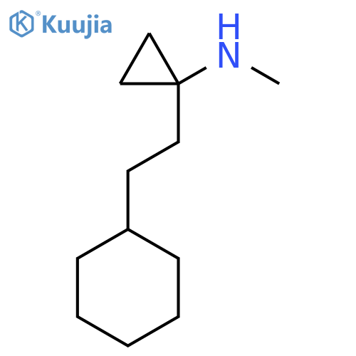 1-(2-cyclohexylethyl)-N-methylcyclopropan-1-amine structure