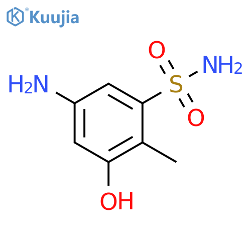5-amino-3-hydroxy-2-methylbenzene-1-sulfonamide structure