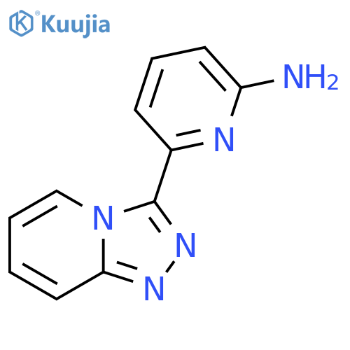 6-{1,2,4triazolo4,3-apyridin-3-yl}pyridin-2-amine structure
