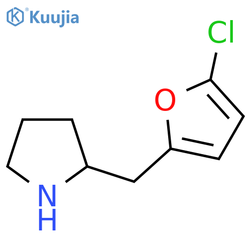 2-(5-chlorofuran-2-yl)methylpyrrolidine structure