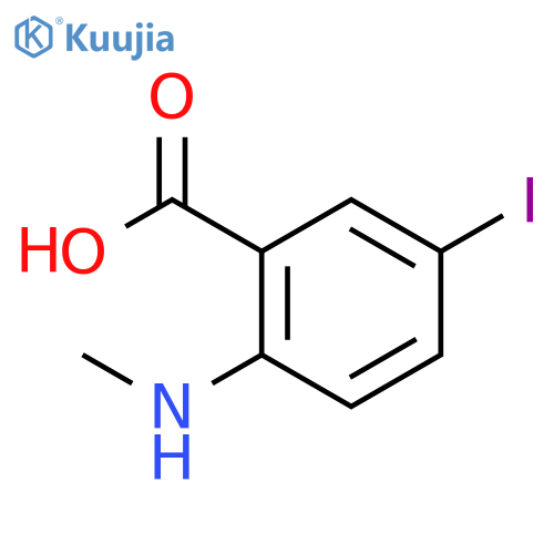 Benzoic acid, 5-iodo-2-(methylamino)- structure