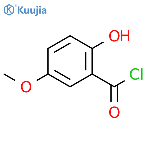 Benzoyl chloride, 2-hydroxy-5-methoxy- structure