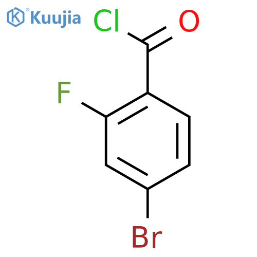 4-Bromo-2-fluorobenzoyl chloride structure
