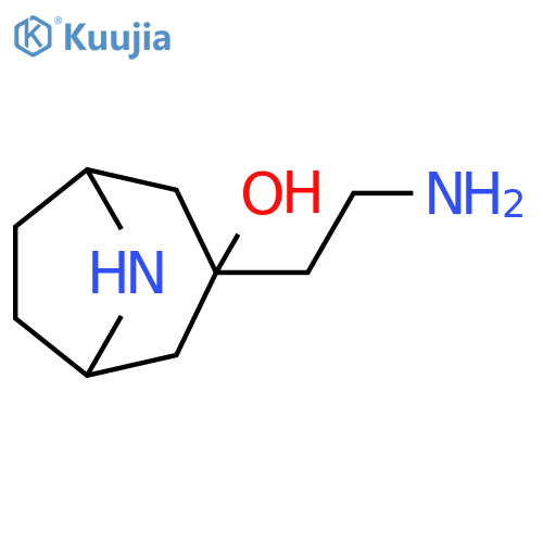 8-Azabicyclo[3.2.1]octan-3-ol, 3-(2-aminoethyl)- structure