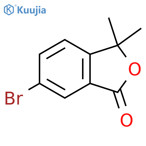 6-bromo-3,3-dimethyl-1,3-dihydro-2-benzofuran-1-one structure