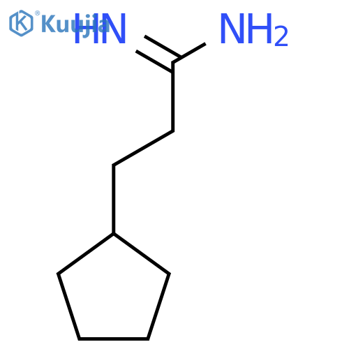 3-cyclopentylpropanimidamide structure