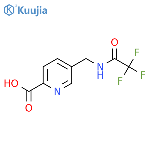 5-[(Trifluoroacetamido)methyl]pyridine-2-carboxylic acid structure
