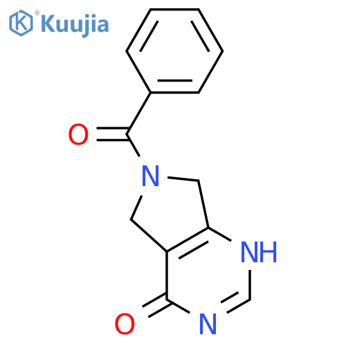 4H-Pyrrolo[3,4-d]pyrimidin-4-one,6-benzoyl-3,5,6,7-tetrahydro- structure