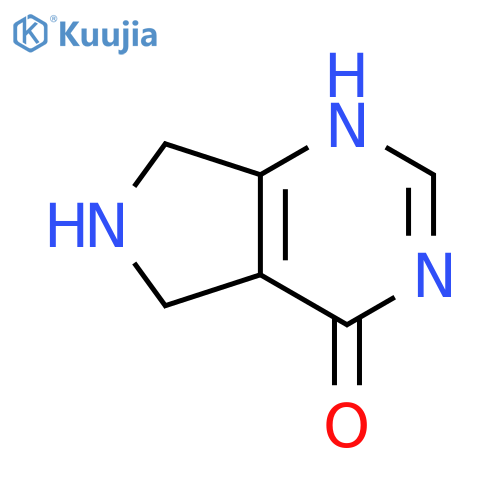 4H-Pyrrolo[3,4-d]pyrimidin-4-one,3,5,6,7-tetrahydro-, hydrochloride (1:1) structure