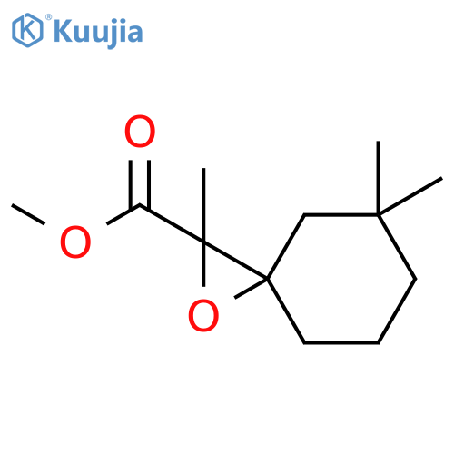 1-Oxaspiro[2.5]octane-2-carboxylic acid, 2,5,5-trimethyl-, methyl ester structure