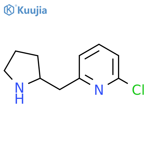 2-chloro-6-(pyrrolidin-2-yl)methylpyridine structure