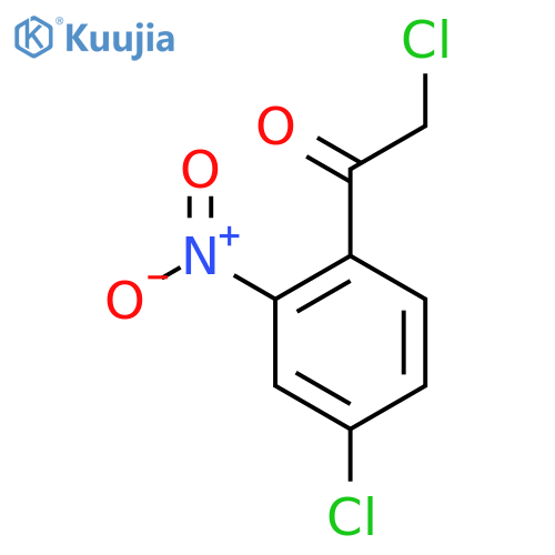 2-chloro-1-(4-chloro-2-nitrophenyl)ethan-1-one structure