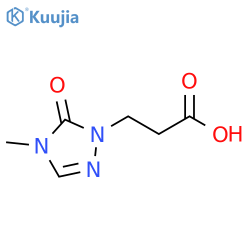 3-(4-methyl-5-oxo-4,5-dihydro-1H-1,2,4-triazol-1-yl)propanoic acid structure