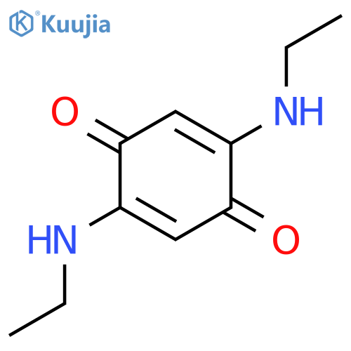 2,5-Cyclohexadiene-1,4-dione, 2,5-bis(ethylamino)- structure