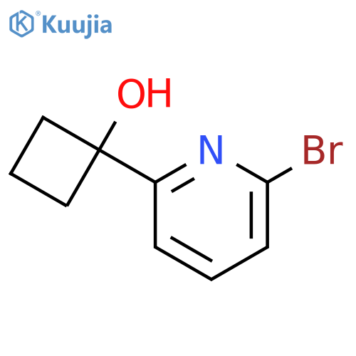 1-(6-bromo-2-pyridyl)cyclobutanol structure