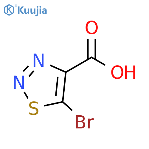 5-bromo-1,2,3-thiadiazole-4-carboxylic acid structure